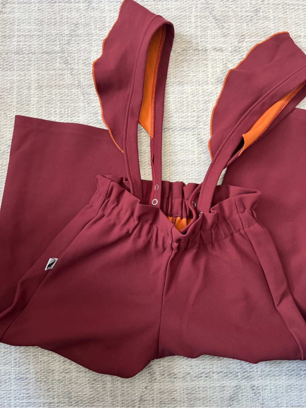 Maroon Suspender Culottes FANT sz 7-9Y